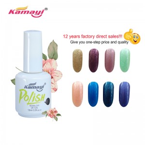 Kamayi nagelproducten in de VS Gratis monster UV-gel nagellak Zwarte fles 15 ml gellak