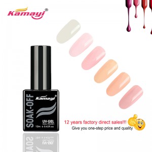 Kamayi Custom Brand Hot Sales 72 kleuren Professionele Uv Gel Nagellak 12 ml Voor Nagels