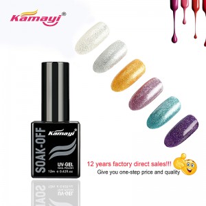 Kamayi hot selling bloesem gel nai art private label langdurige gel nagellak loslaten uv led gel polish